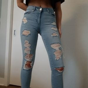 Ripped skinny jeans from Garage